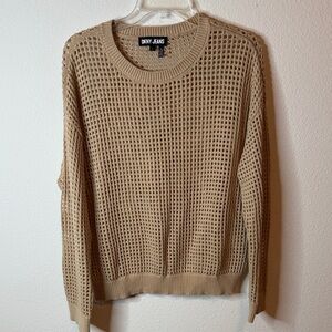 DKNY Women’s Beige Crewneck Sweater